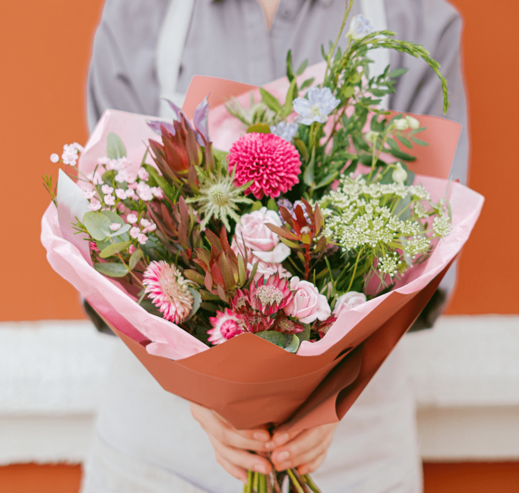 En la imagen se muestra un ramo de flores