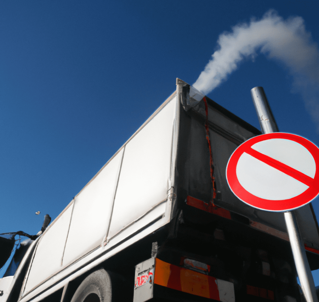 En la imagen se muestra un camión con gases