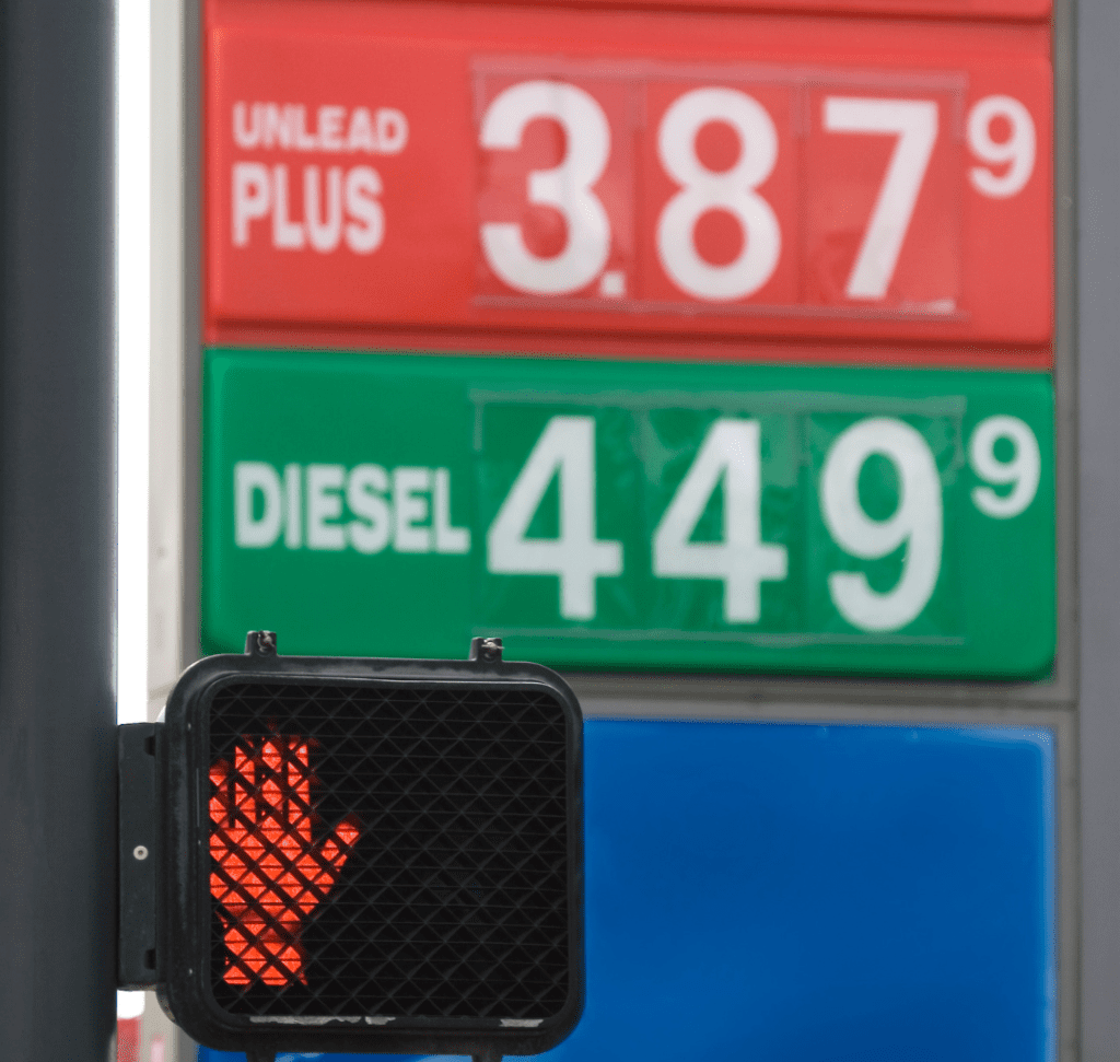 En la imagen se muestra el precio del diésel