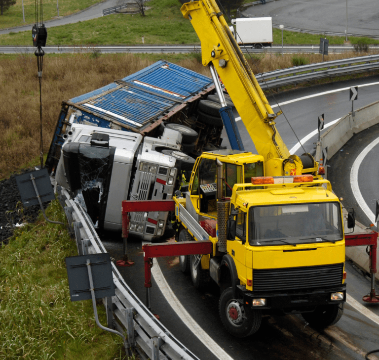 En la imagen se muestra un accidente de camión