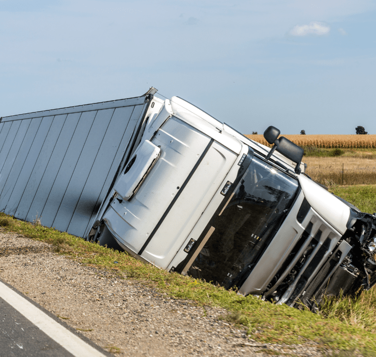 En la imagen se muestra un accidente de camión