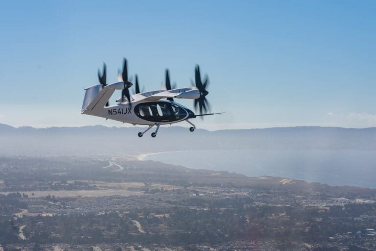 En la imagen se muestra un taxi aéreo