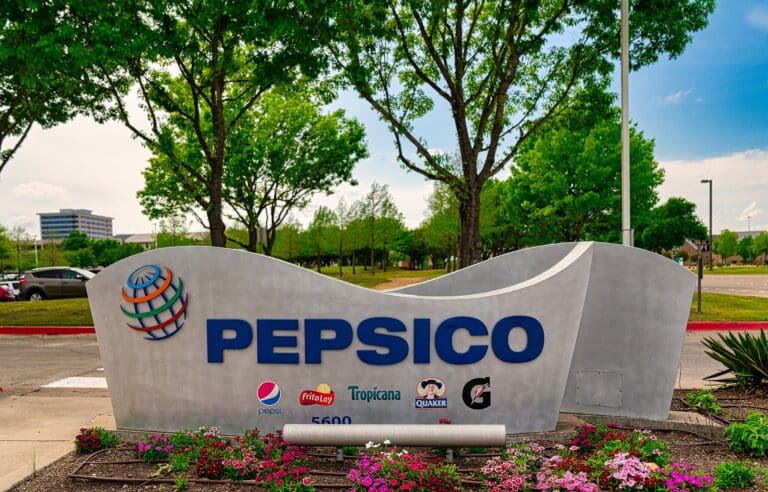 En la imagen se muestra el logo de la empresa PepsiCo Inc,