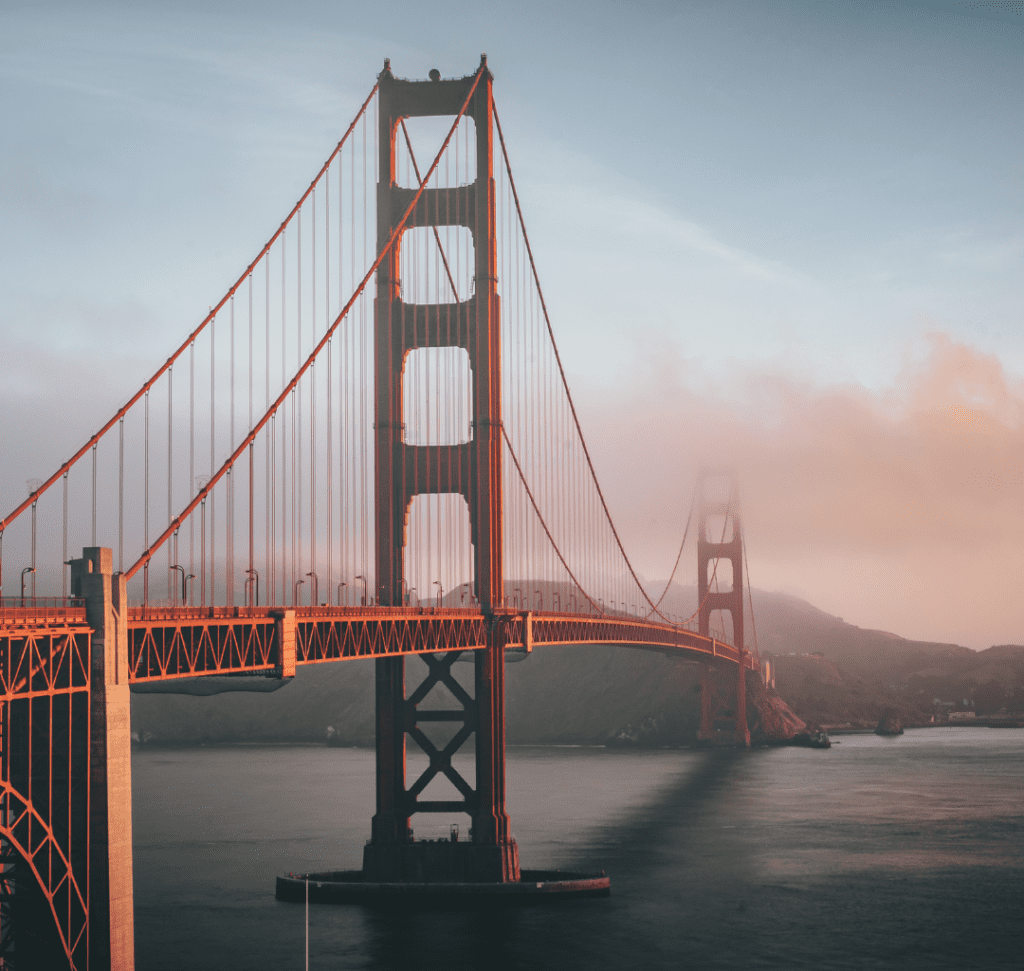 En la imagen se muestra el puente Golden Gate de San Francisco