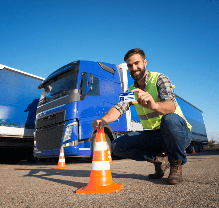 En la imagen se muestra un conductor con CDL