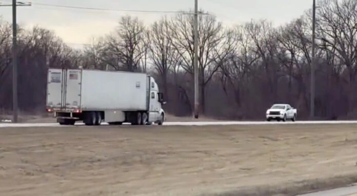 A Missouri driver encountered a illegal alien driving the wrong way for miles on Highway 61, narrowly avoiding a head-on crash before the truck sped off southbound.